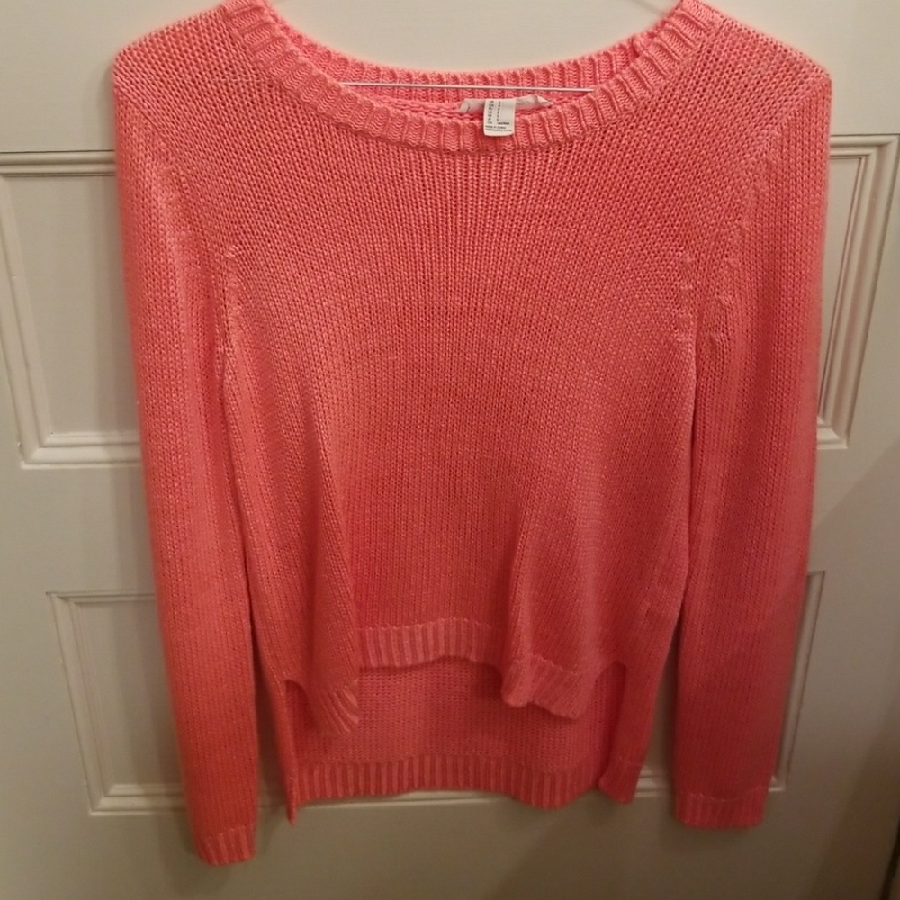 Bright pink sweater